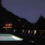 The pool at night looking back to Le Foulon - pity modern digital cameras arent too great with low light shots