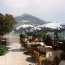 Another view of the Taverne Provencal, looking across the Gorge du Loup to the peak of the Courmettes