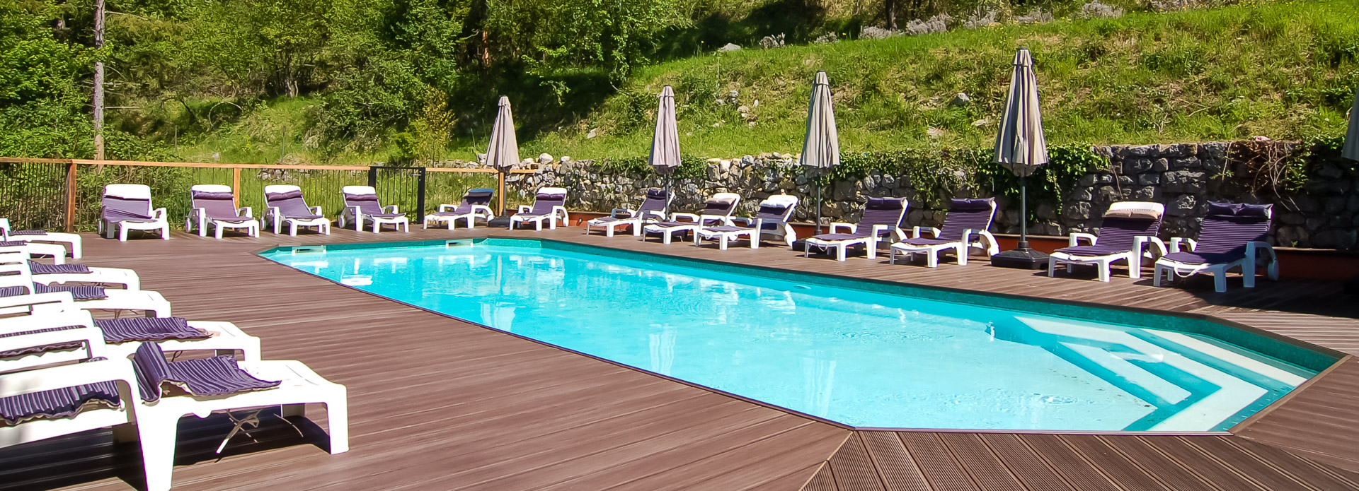 From morning exercise to lazy about to kids at play, the pool is the outdoor focal point.