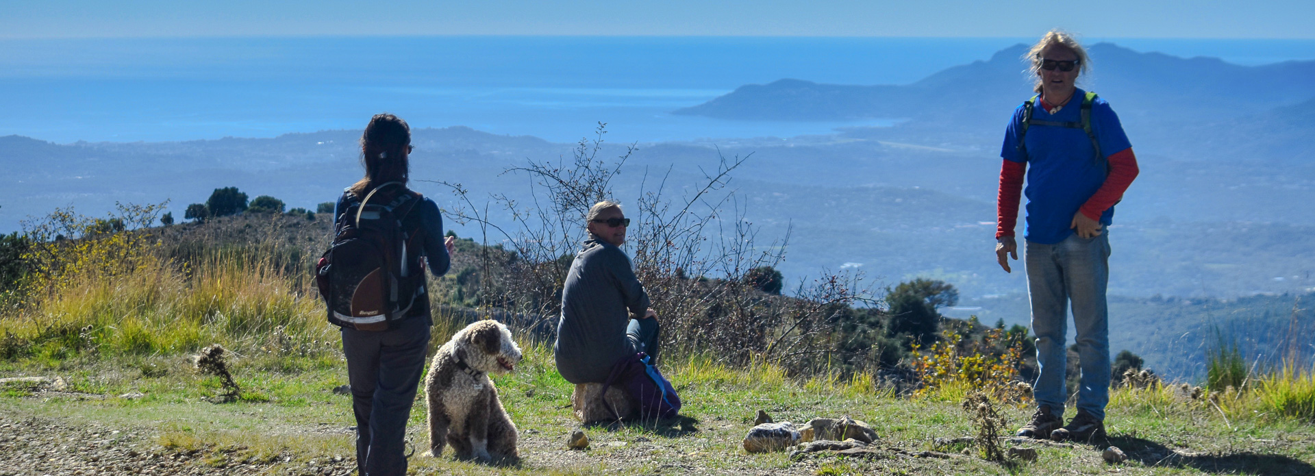 The top of Mount Cheiron, rising behind Le Foulon from 550 metres to almost 1800.